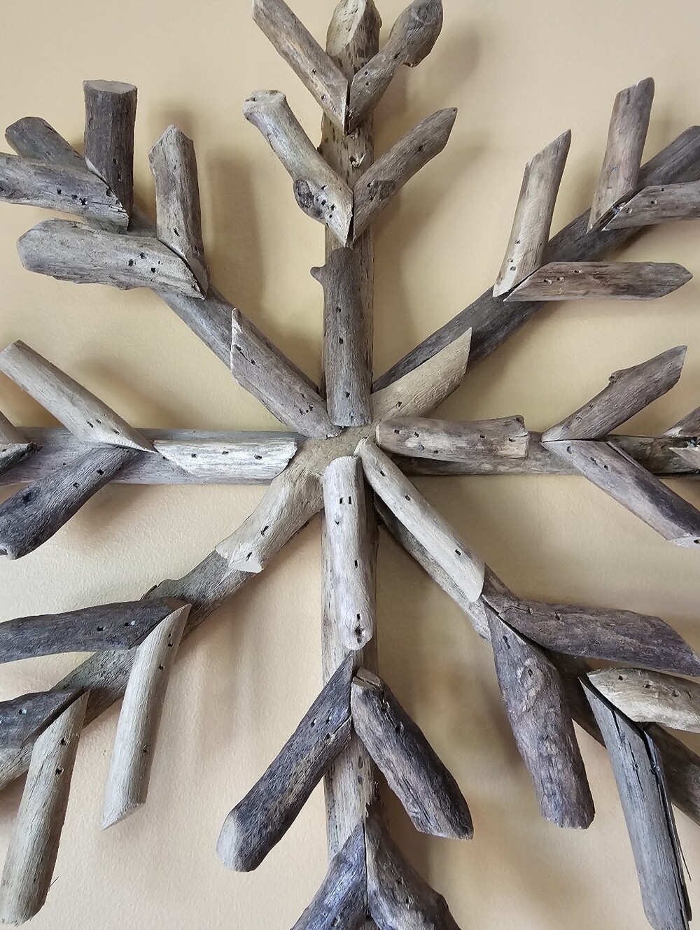 Wooden Snowflake Wall Hanging